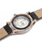 Sapphire Crystal Case Watch Rose Gold / Dark Brown (48% OFF)