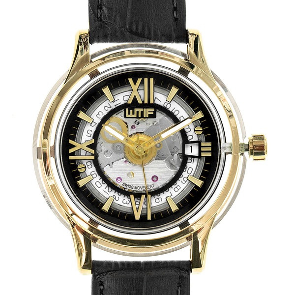 Sapphire Crystal Case Watch Gold / Black (48% OFF)