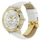 Sapphire Crystal Case Watch Gold / White