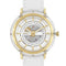 Sapphire Crystal Case Watch Gold / White