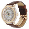 Sapphire Crystal Case Watch Rose Gold / Brown
