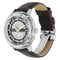 Sapphire Crystal Case Watch Steel / Dark Brown