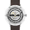 Sapphire Crystal Case Watch Steel / Dark Brown