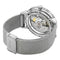 Sapphire Crystal Case Watch Steel / Dark Brown
