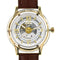 Sapphire Crystal Case Watch Gold / Brown (40% OFF)