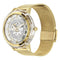 Sapphire Crystal Case Watch Gold / White